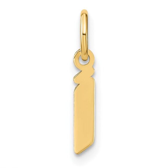 Kazi Luxury 14k Yellow Gold Lowercase Letter I Initial Pendant